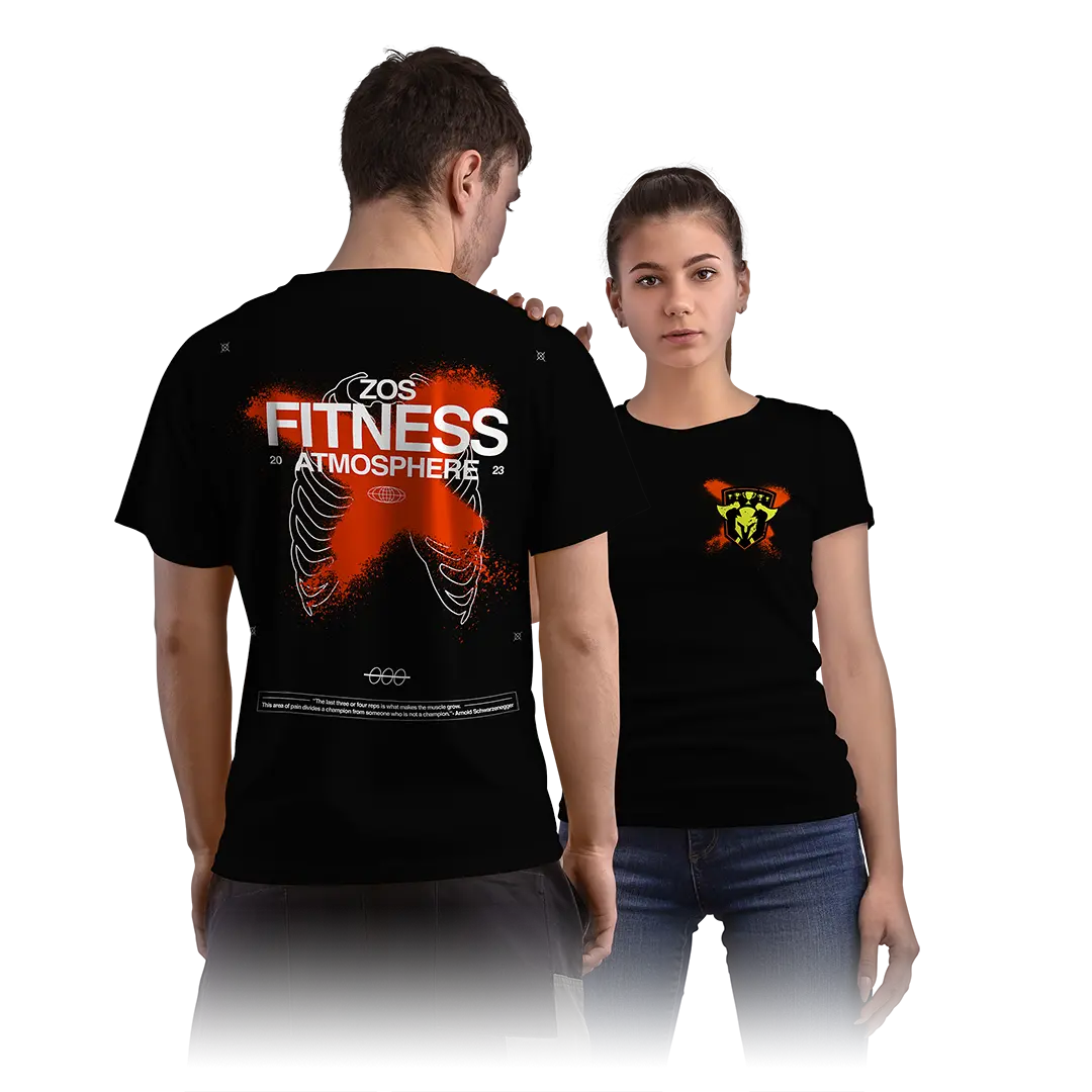 Zo's Fitness Atmosphere T-Shirt Front and Back